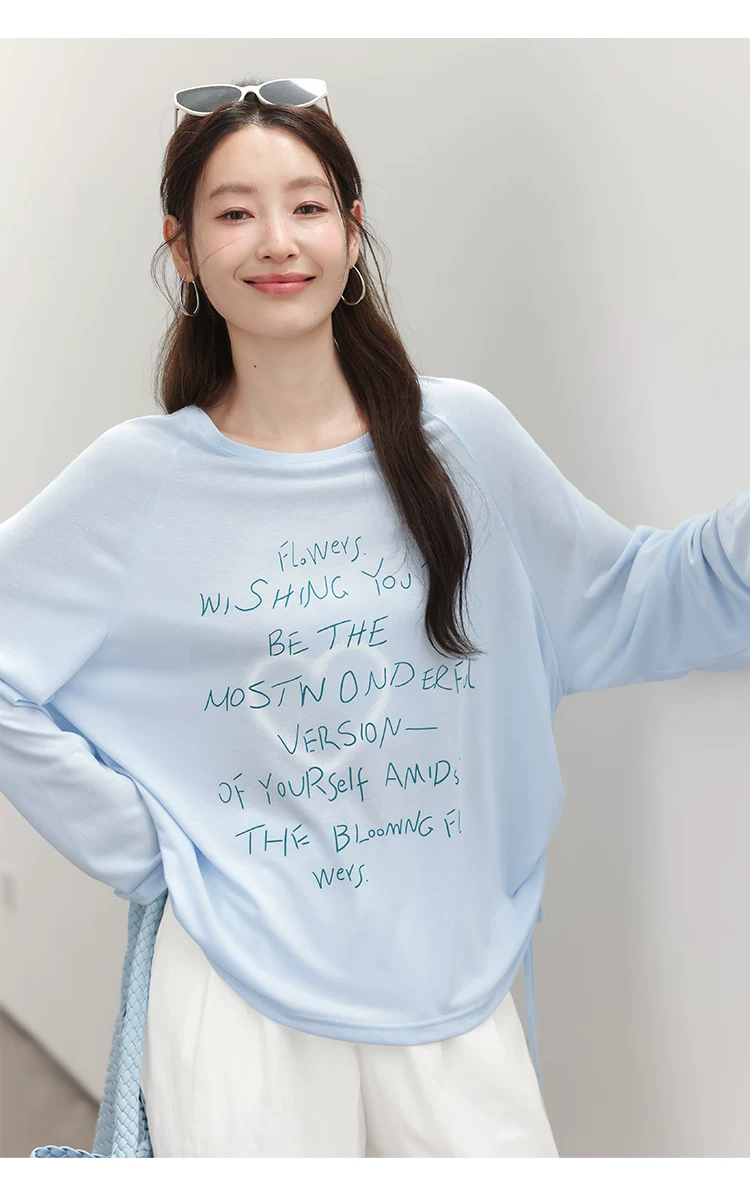 大尺碼字母印花長袖T恤夏薄女上衣2026新款胖mm防曬罩衫女,大尺碼字母印花長袖T恤夏薄女上衣2026新款胖mm防曬罩衫女,HBFS1183,大尺碼字母印花長袖T恤夏薄女上衣2026新款胖mm防曬罩衫女,美式印花,薄款面料