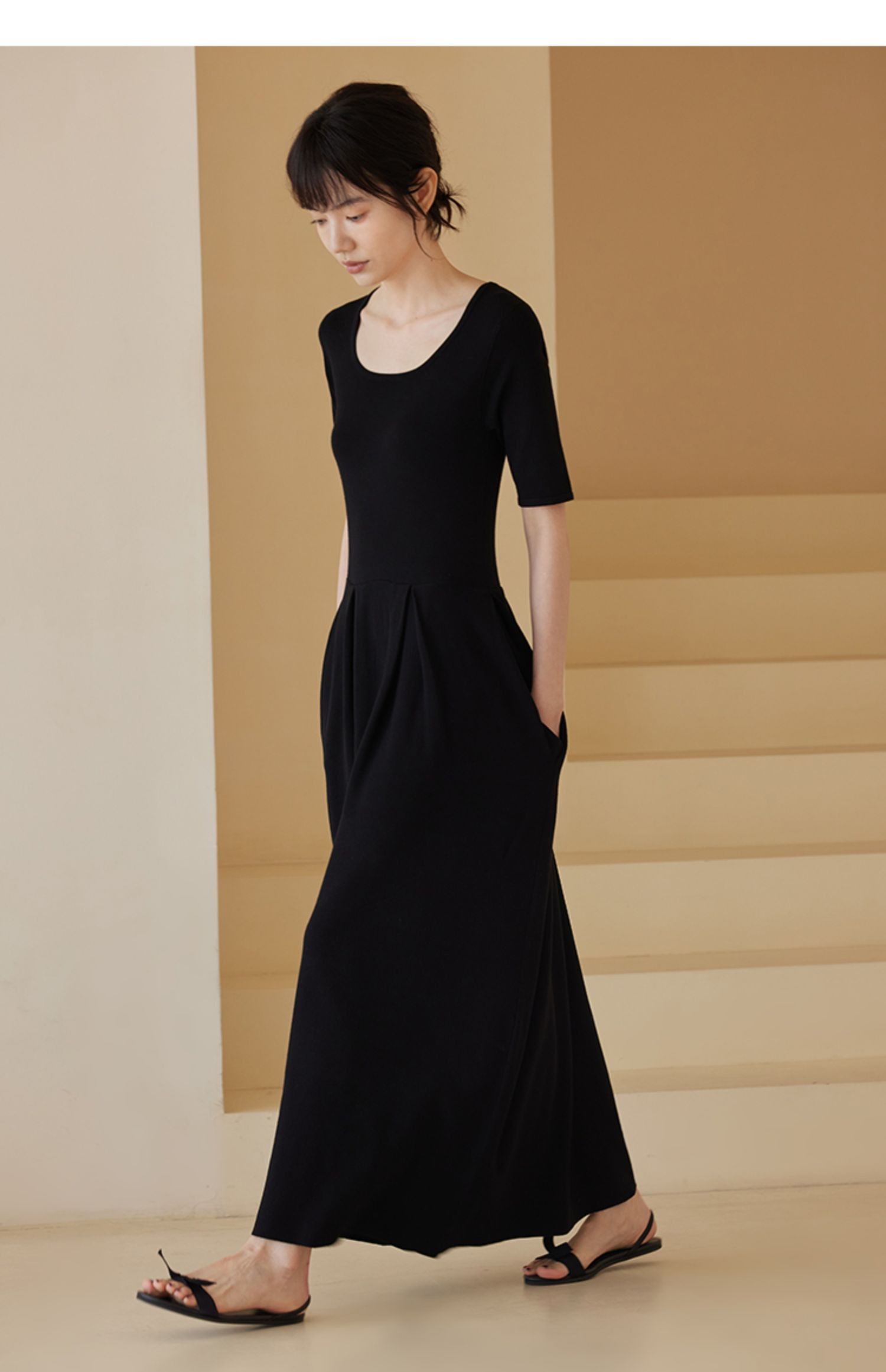 優雅氣質赫本風小黑裙收腰顯瘦高彈冰絲不悶熱連身裙洋裝,優雅氣質赫本風小黑裙收腰顯瘦高彈冰絲不悶熱連身裙洋裝,HBDS7028,優雅氣質赫本風小黑裙收腰顯瘦高彈冰絲不悶熱連身裙洋裝,優雅赫本風,高彈冰絲