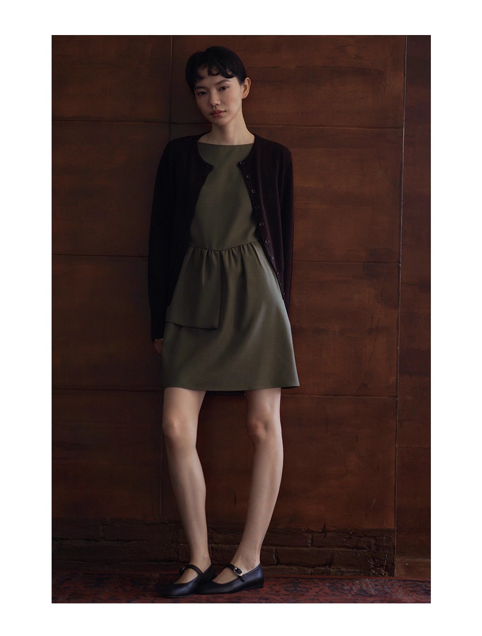 超細美奴羊毛蓬鬆軟糯圓領針織外套寬鬆通勤顯瘦開衫