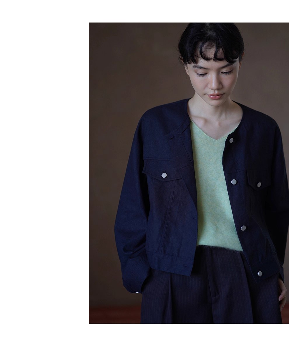 輕工裝挺括透氣苧麻棉寬鬆箱型短長袖顯瘦通勤外套女