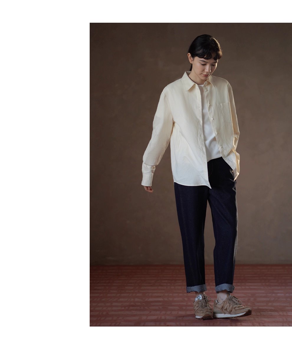 萬年青顯瘦經典版型復古原色直筒高腰不挑人休閒牛仔褲