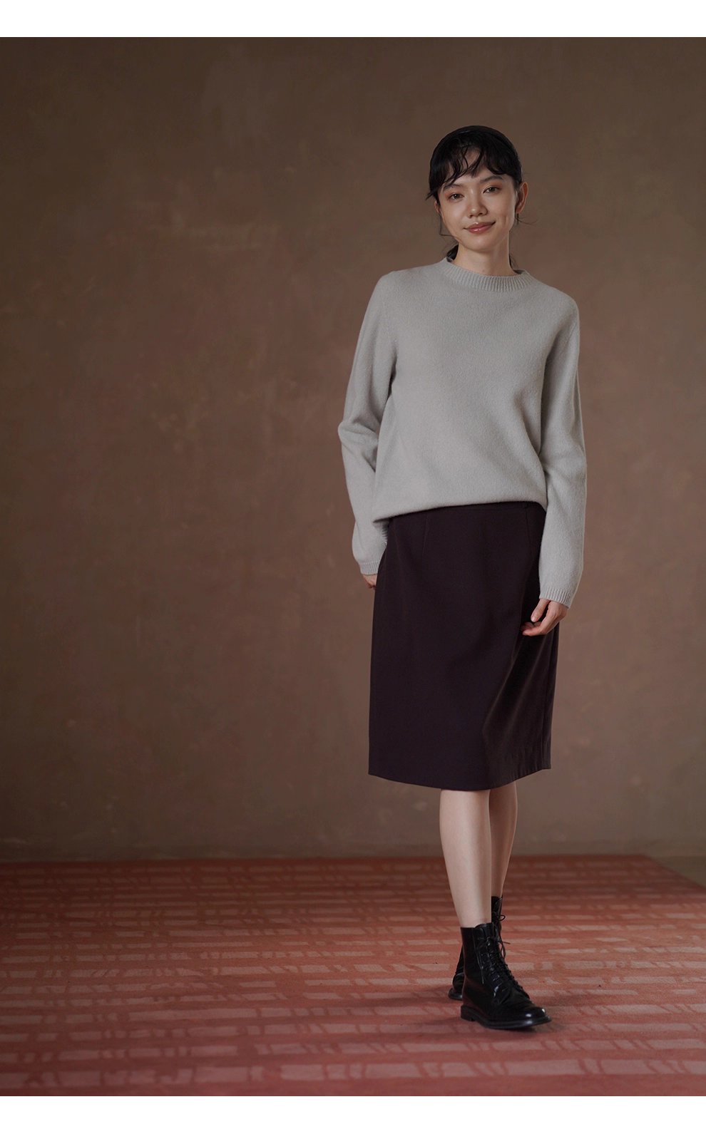 閉眼入基本款100綿羊毛寬鬆圓領柔軟內搭顯瘦針織上衣女