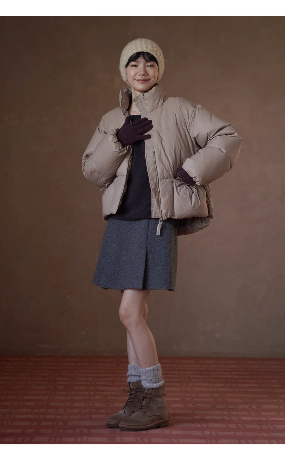 溫柔實用100羊毛窄邊收針一字領寬鬆慵懶顯瘦通勤毛衣女