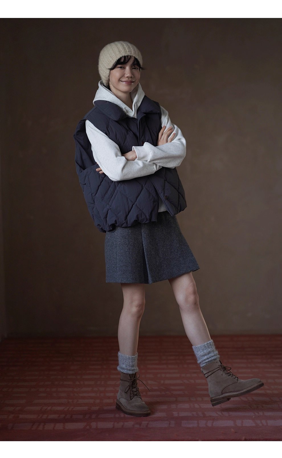 高羊毛粗呢料挺括厚實A字高腰工字褶顯瘦短款半身裙女,高羊毛粗呢料挺括厚實A字高腰工字褶顯瘦短款半身裙女,HBEW2025,高羊毛粗呢料挺括厚實A字高腰工字褶顯瘦短款半身裙女,工字壓褶,羊毛混紡