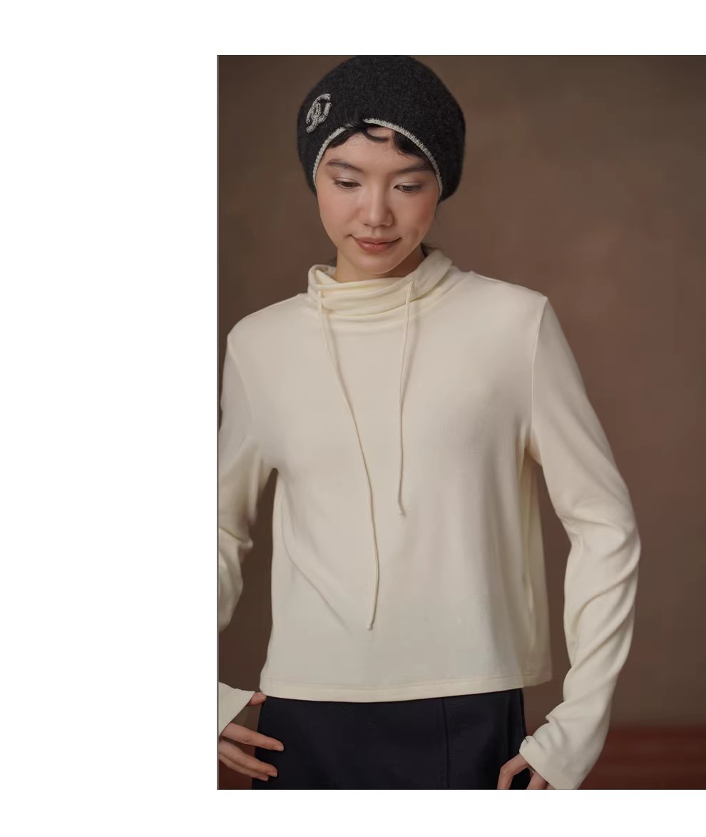 冬日衣櫥高舒基礎疊穿內搭高彈合身堆堆領顯瘦保暖上衣,冬日衣櫥高舒基礎疊穿內搭高彈合身堆堆領顯瘦保暖上衣,HBEW1173,冬日衣櫥高舒基礎疊穿內搭高彈合身堆堆領顯瘦保暖上衣,連帽抽繩,親膚柔軟