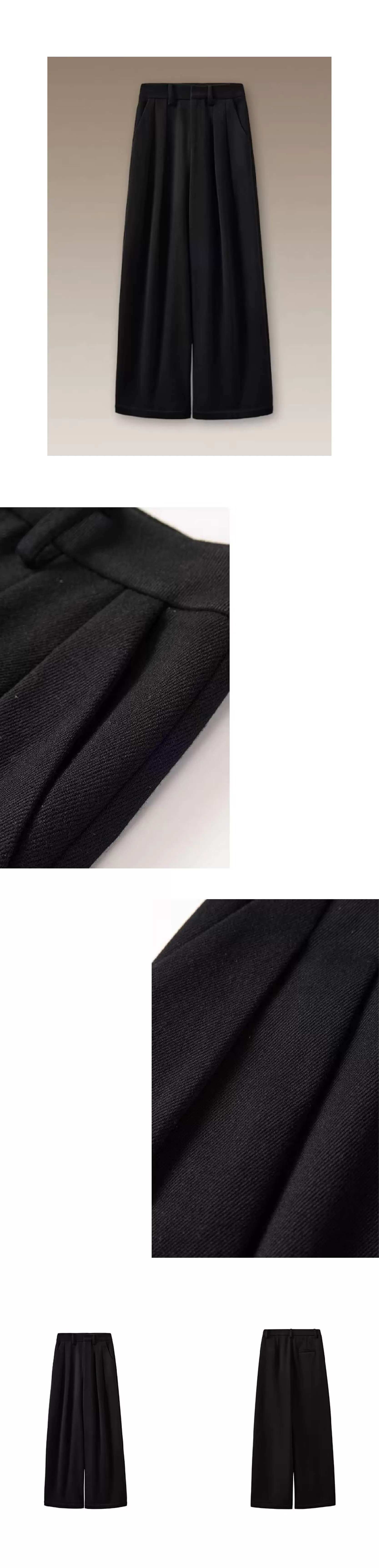 職場主角斜紋磨毛加厚寬鬆高腰通勤顯瘦闊腿西裝長褲女,職場主角斜紋磨毛加厚寬鬆高腰通勤顯瘦闊腿西裝長褲女,HBEW3059,職場主角斜紋磨毛加厚寬鬆高腰通勤顯瘦闊腿西裝長褲女,垂墜感佳,磨毛絨感