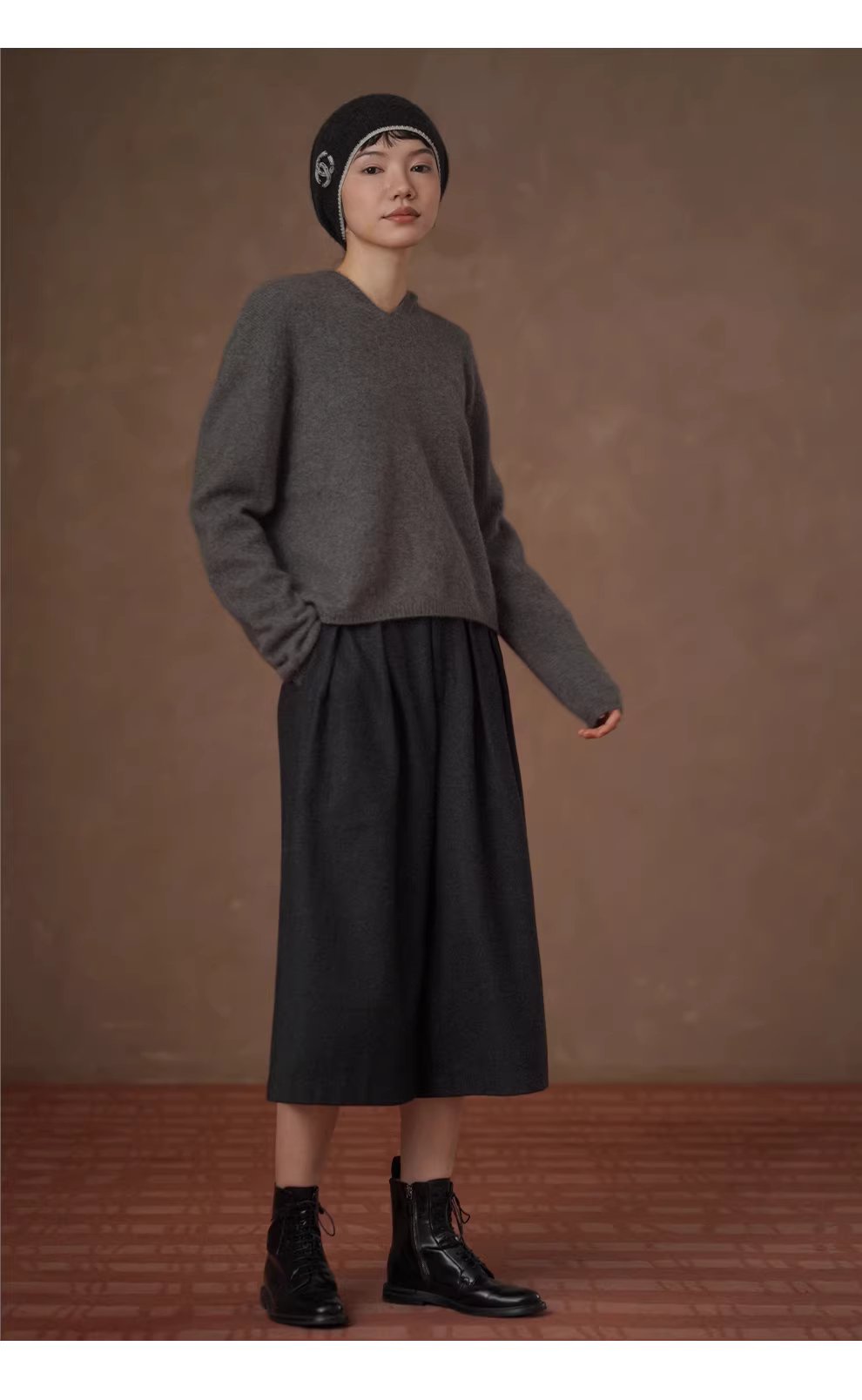 敦克信箱40羊毛斜紋法蘭尼直筒高腰顯瘦通勤八分褲女,敦克信箱40羊毛斜紋法蘭尼直筒高腰顯瘦通勤八分褲女,HBEW3061,敦克信箱40羊毛斜紋法蘭尼直筒高腰顯瘦通勤八分褲女,日常通勤,羊毛混紡