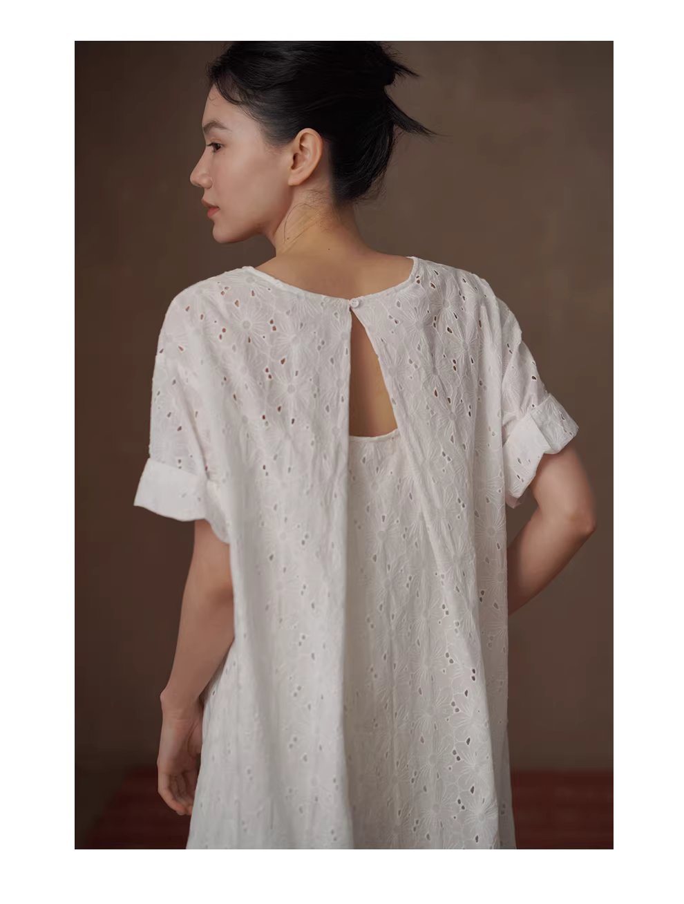 浪漫花園匠心之作100棉立體繡花A字顯瘦泡泡袖洋裝女,浪漫花園匠心之作100棉立體繡花A字顯瘦泡泡袖洋裝女,HBFS7007,浪漫花園匠心之作100棉立體繡花A字顯瘦泡泡袖洋裝女,吸濕排汗,版型修飾