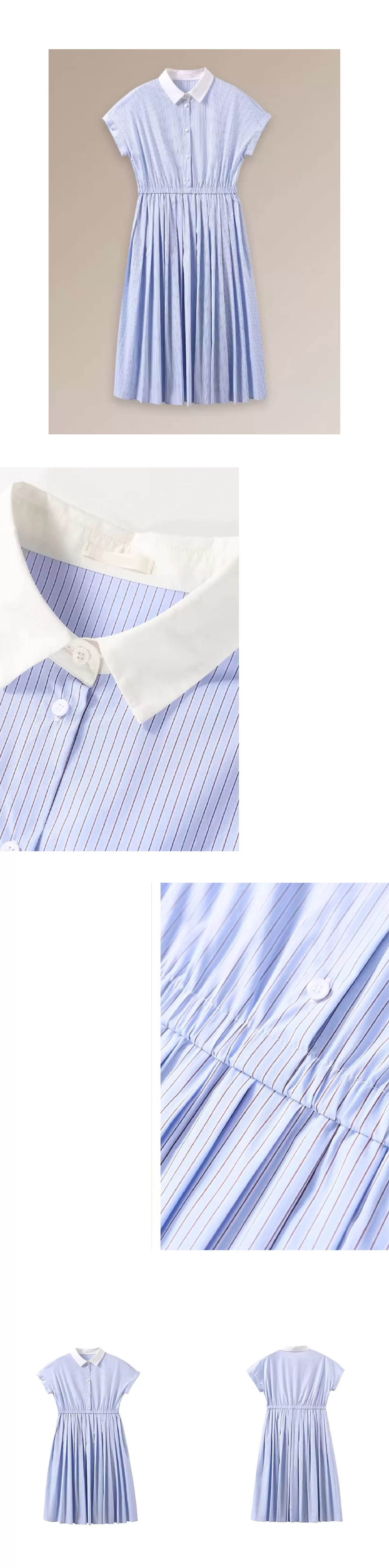 格林島嶼清新條紋洋裝親膚透氣撞色翻領收腰顯瘦洋裝,格林島嶼清新條紋洋裝親膚透氣撞色翻領收腰顯瘦洋裝,HBFS7008,格林島嶼清新條紋洋裝親膚透氣撞色翻領收腰顯瘦洋裝,軟糯親膚,版型顯瘦