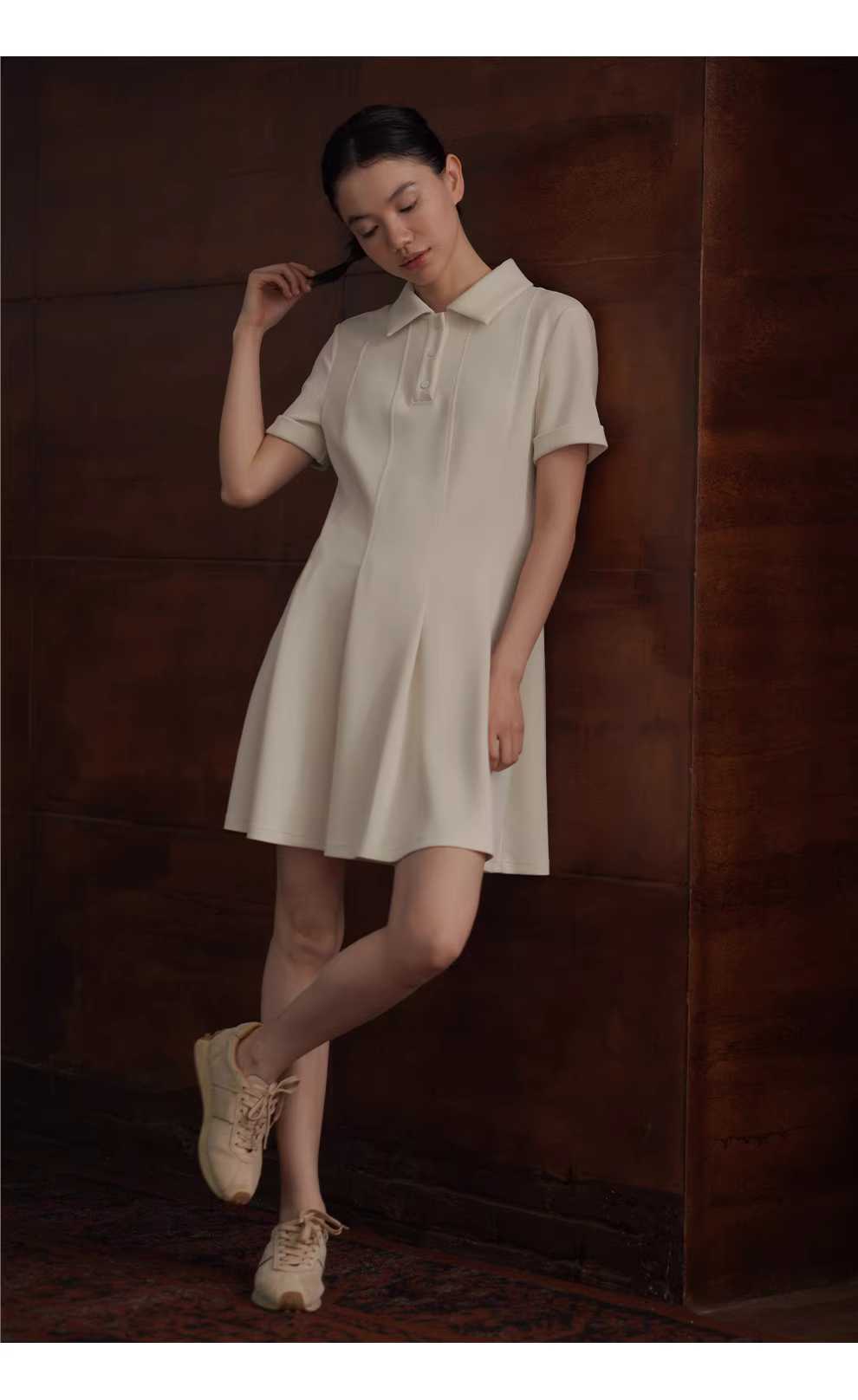 網球女孩軟糯空氣層Polo領收腰A擺顯瘦元氣短袖洋裝,網球女孩軟糯空氣層Polo領收腰A擺顯瘦元氣短袖洋裝,HBFS7028,網球女孩軟糯空氣層Polo領收腰A擺顯瘦元氣短袖洋裝,舒適透氣,收腰A字