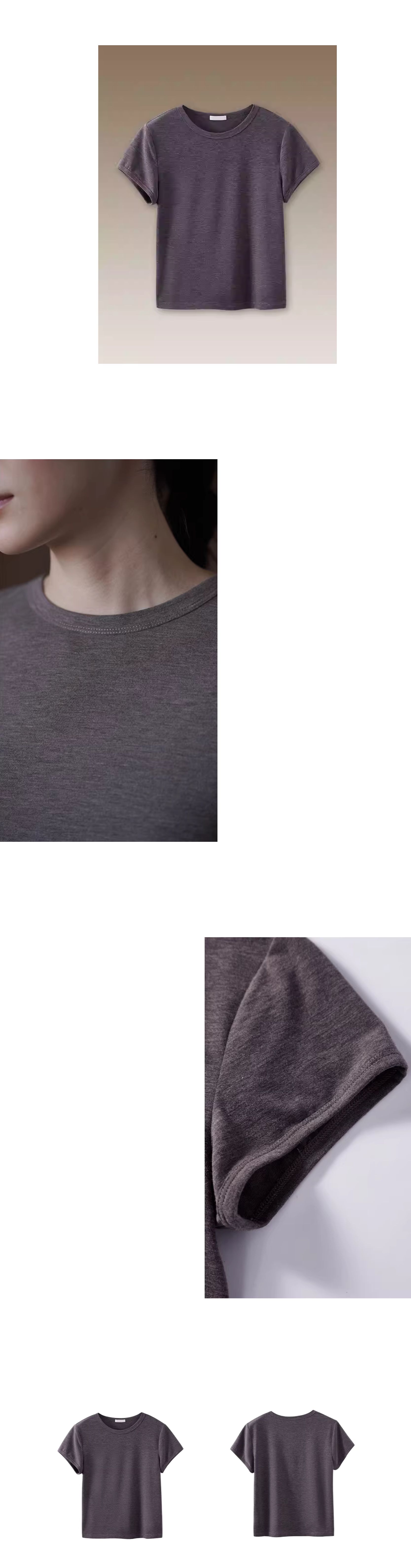 進階基本款T恤修身剪裁彈性顯瘦圓領短袖百搭通勤上衣女,進階基本款T恤修身剪裁彈性顯瘦圓領短袖百搭通勤上衣女,HBFS1080,進階基本款T恤修身剪裁彈性顯瘦圓領短袖百搭通勤上衣女,彈性面料,版型修飾