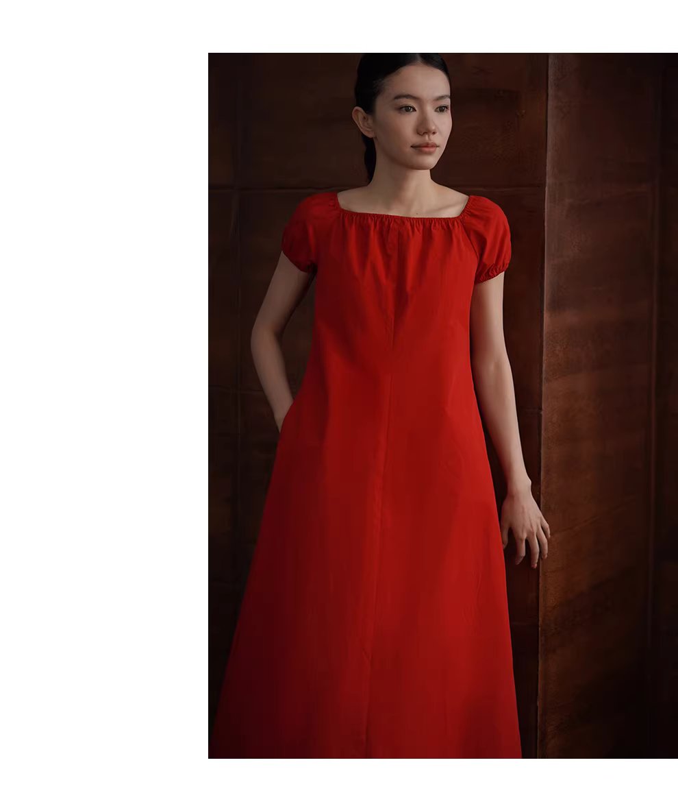 莉莉安的夏巨顯白100棉挺括立體裙型顯瘦方領氣質洋裝,莉莉安的夏巨顯白100棉挺括立體裙型顯瘦方領氣質洋裝,HBFS7043,莉莉安的夏巨顯白100棉挺括立體裙型顯瘦方領氣質洋裝,法式方領,氣質優雅