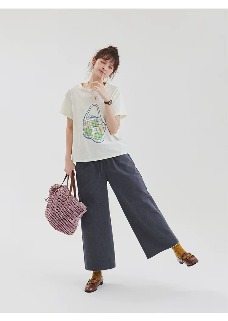 夏日水果印花短袖T恤女夏新款韓系寬鬆圓領上衣,夏日水果印花短袖T恤女夏新款韓系寬鬆圓領上衣,HBFS1258,夏日水果印花短袖T恤女夏新款韓系寬鬆圓領上衣,童趣印花,舒適面料