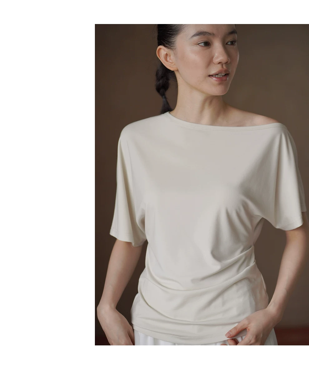 柔和裸感親膚軟糯多穿一字領顯瘦寬鬆短袖通勤T恤上衣女,柔和裸感親膚軟糯多穿一字領顯瘦寬鬆短袖通勤T恤上衣女,HBFS1322,柔和裸感親膚軟糯多穿一字領顯瘦寬鬆短袖通勤T恤上衣女,軟糯親膚,一字領口