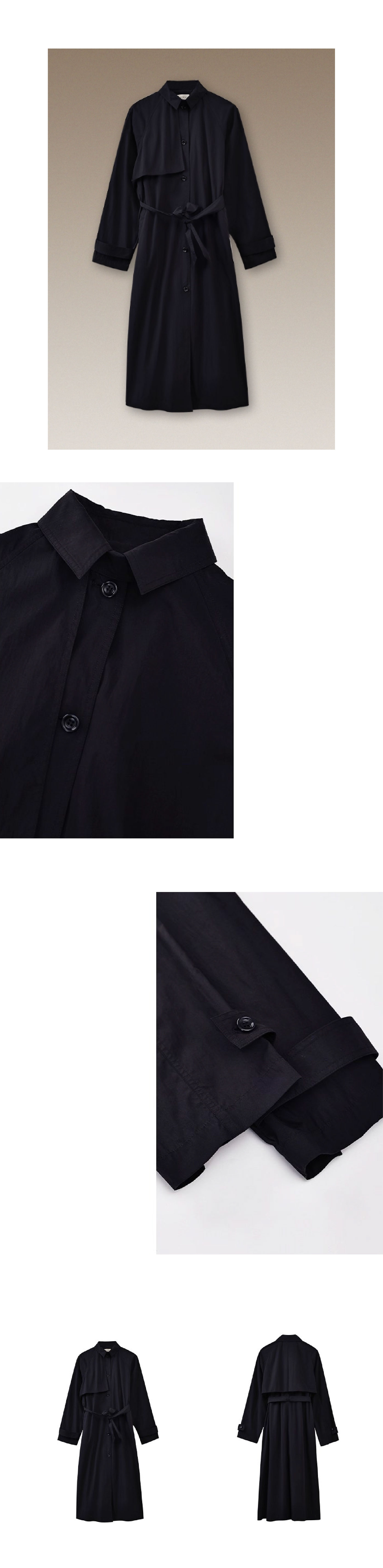 秋日安全感風衣經典基本款寬鬆顯瘦長款通勤簡約外套女