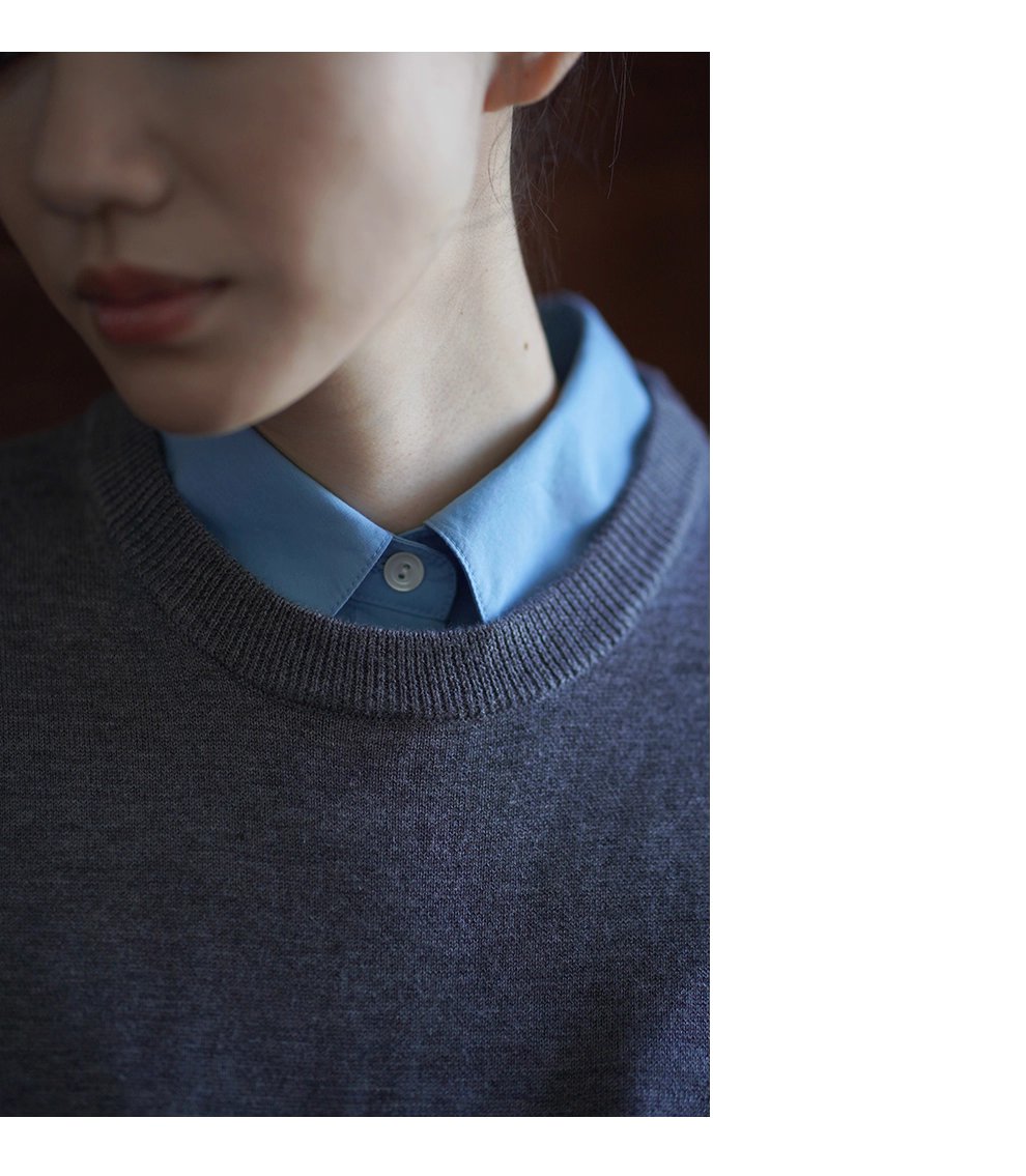 秋冬不可或缺時髦老錢圓領羊毛混紡百搭針織背心女