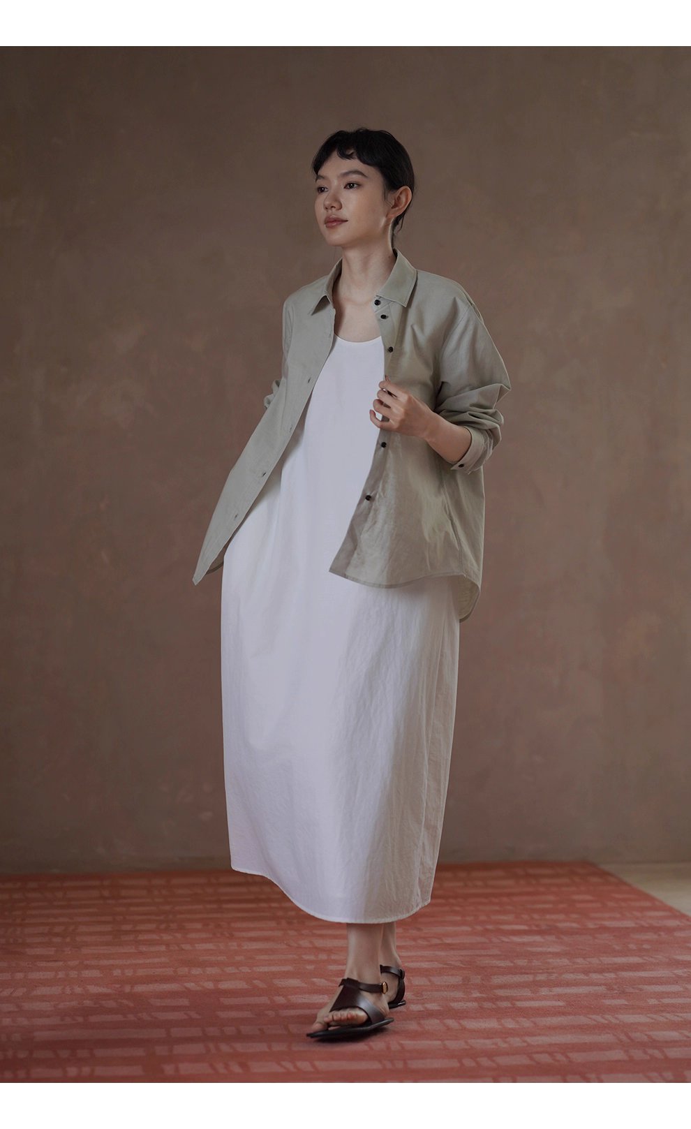 基本款日常襯衫多穿實用型寬鬆通勤顯瘦長袖百搭上衣女