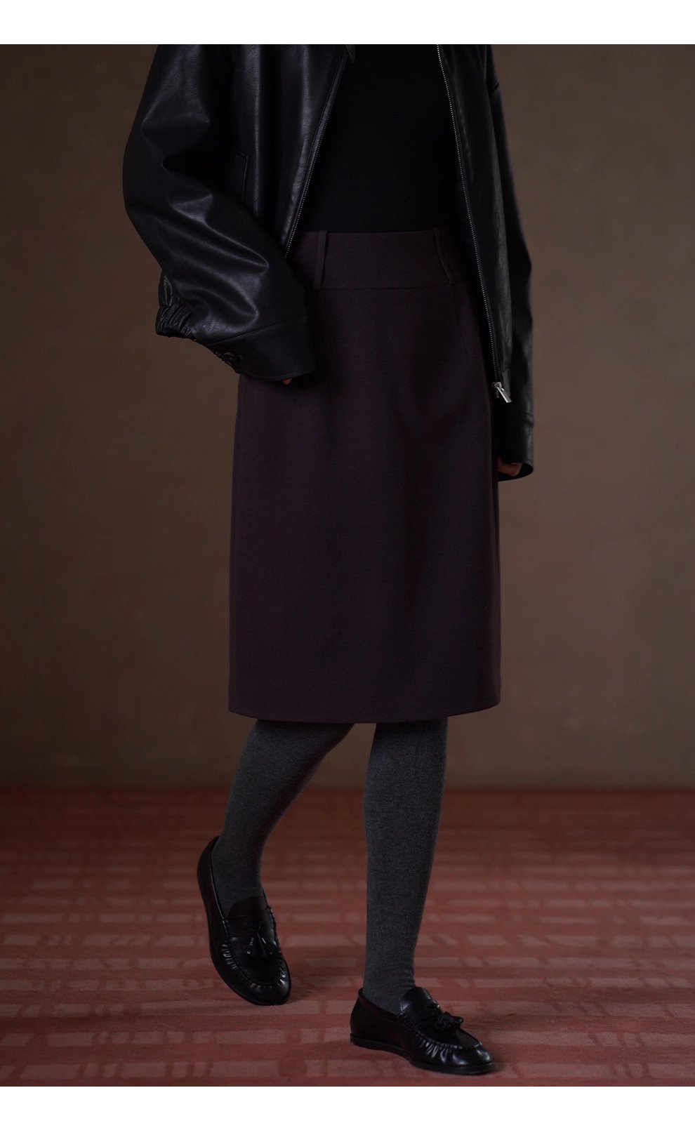 出彩配色優雅穿搭班身親高腰直筒通勤顯瘦寬腰頭裙女,出彩配色優雅穿搭班身親高腰直筒通勤顯瘦寬腰頭裙女,HBEW2021,出彩配色優雅穿搭班身親高腰直筒通勤顯瘦寬腰頭裙女,高腰顯瘦,毛呢面料