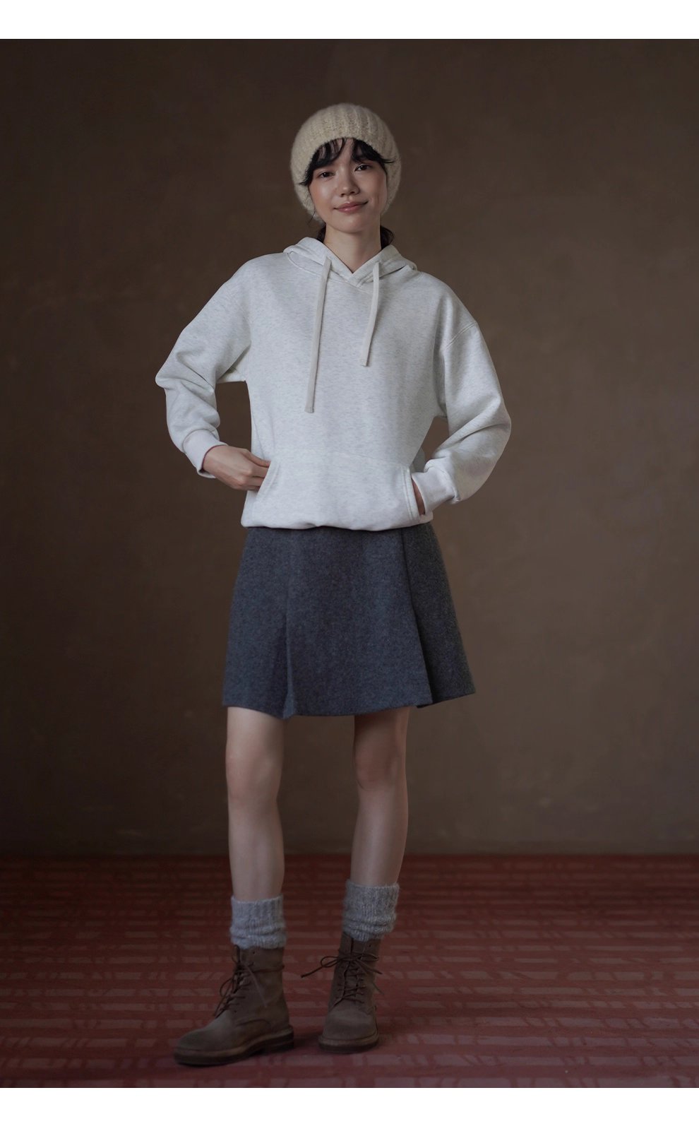 高羊毛粗呢料挺括厚實A字高腰工字褶顯瘦短款半身裙女,高羊毛粗呢料挺括厚實A字高腰工字褶顯瘦短款半身裙女,HBEW2025,高羊毛粗呢料挺括厚實A字高腰工字褶顯瘦短款半身裙女,工字壓褶,羊毛混紡