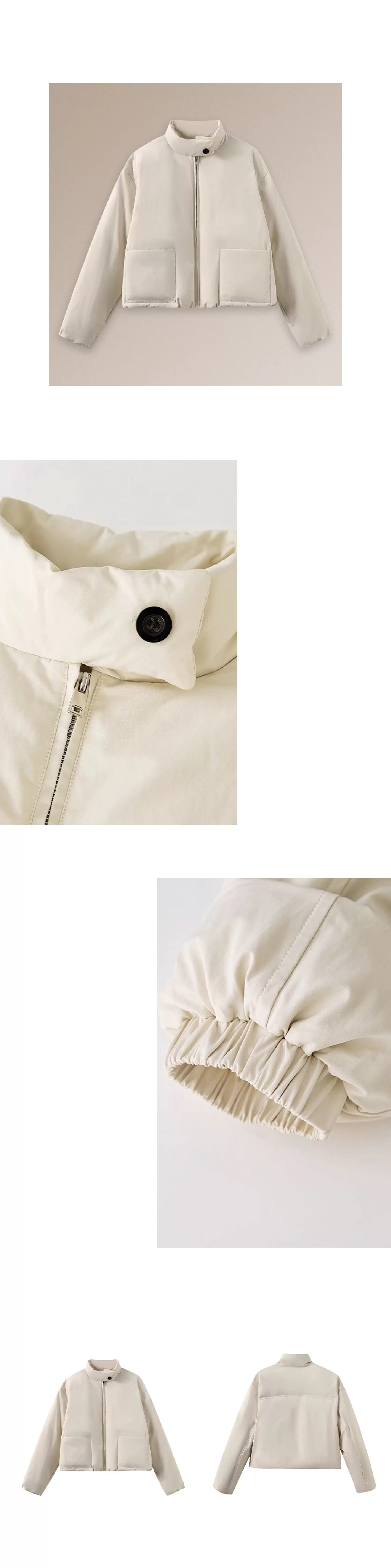 高品質高密防風羽絨衣立領保暖短款新國標90白鴨絨外套,高品質高密防風羽絨衣立領保暖短款新國標90白鴨絨外套,HBEW5098,高品質高密防風羽絨衣立領保暖短款新國標90白鴨絨外套,立領防風,白鴨絨