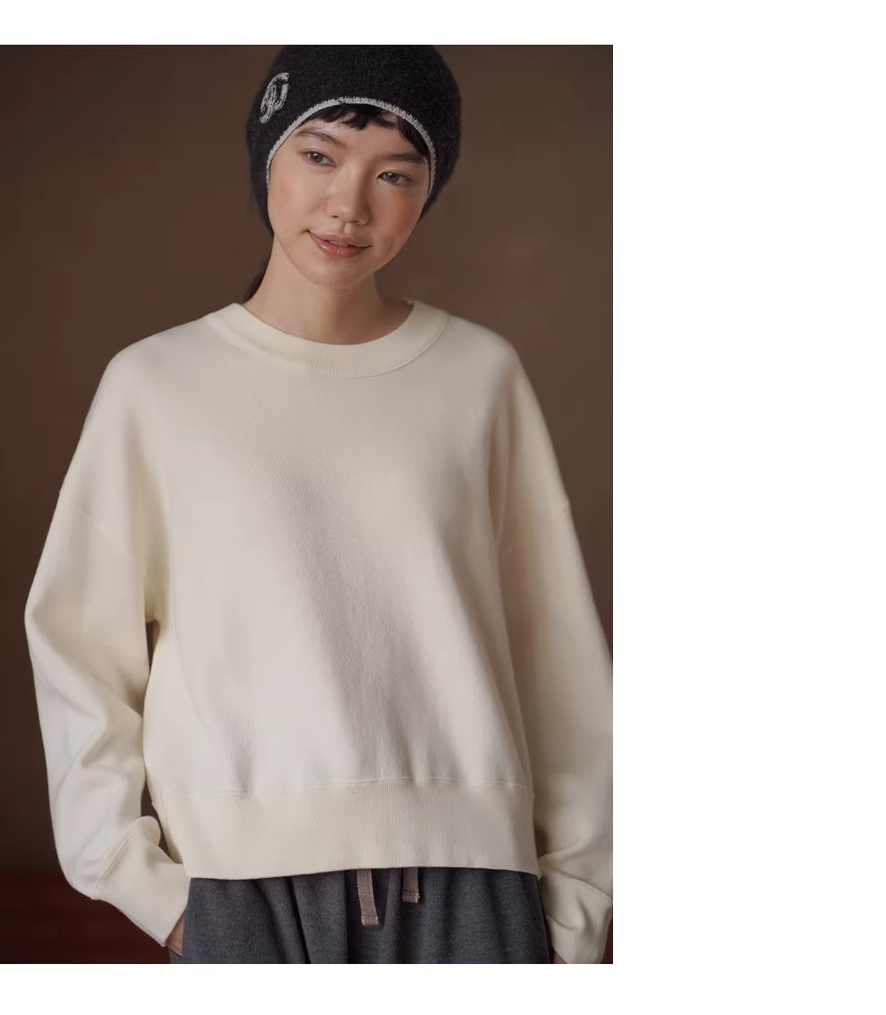 特殊集圈織法新型纖維升溫保暖落肩寬鬆彈性針織上衣女,特殊集圈織法新型纖維升溫保暖落肩寬鬆彈性針織上衣女,HBEW1162,特殊集圈織法新型纖維升溫保暖落肩寬鬆彈性針織上衣女,簡約質感,羅紋縮口