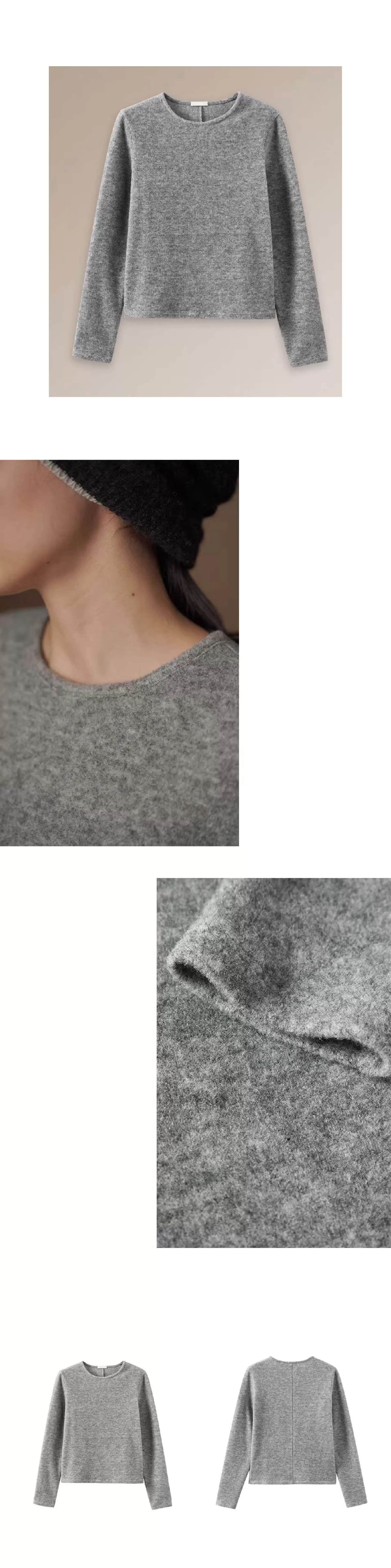 磨毛親膚細膩綿羊毛混紡針織布圓領內搭正肩百搭上衣,磨毛親膚細膩綿羊毛混紡針織布圓領內搭正肩百搭上衣,HBEW1169,磨毛親膚細膩綿羊毛混紡針織布圓領內搭正肩百搭上衣,正肩版型,羊毛混紡