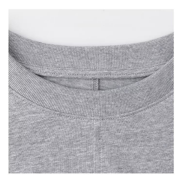 灰色圓弧下擺側開叉T恤女春季新款純棉貼標上衣,灰色圓弧下擺側開叉T恤女春季新款純棉貼標上衣,HBFS1000,灰色圓弧下擺側開叉T恤女春季新款純棉貼標上衣,輕鬆穿搭,全棉面料