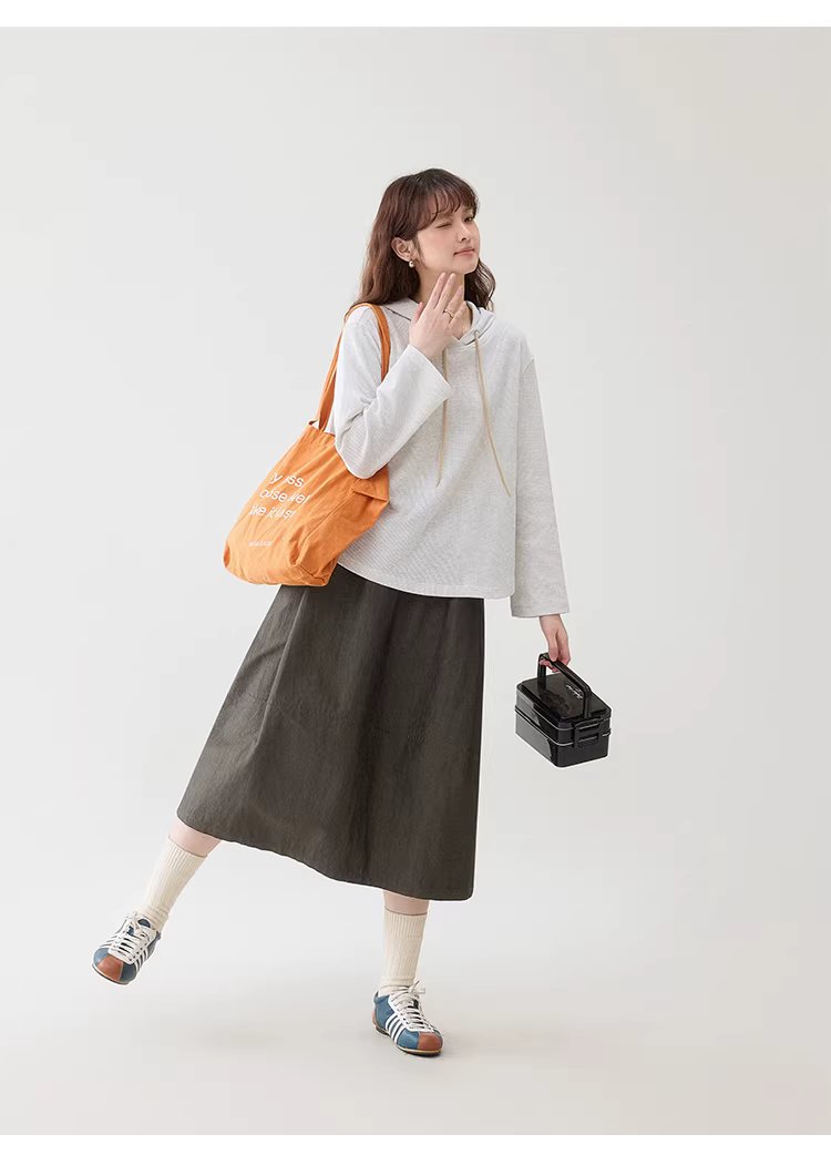 灰色華夫格連帽薄款T恤女春季新款通勤寬鬆上衣,灰色華夫格連帽薄款T恤女春季新款通勤寬鬆上衣,HBFS1004,灰色華夫格連帽薄款T恤女春季新款通勤寬鬆上衣,連帽上衣,華夫格