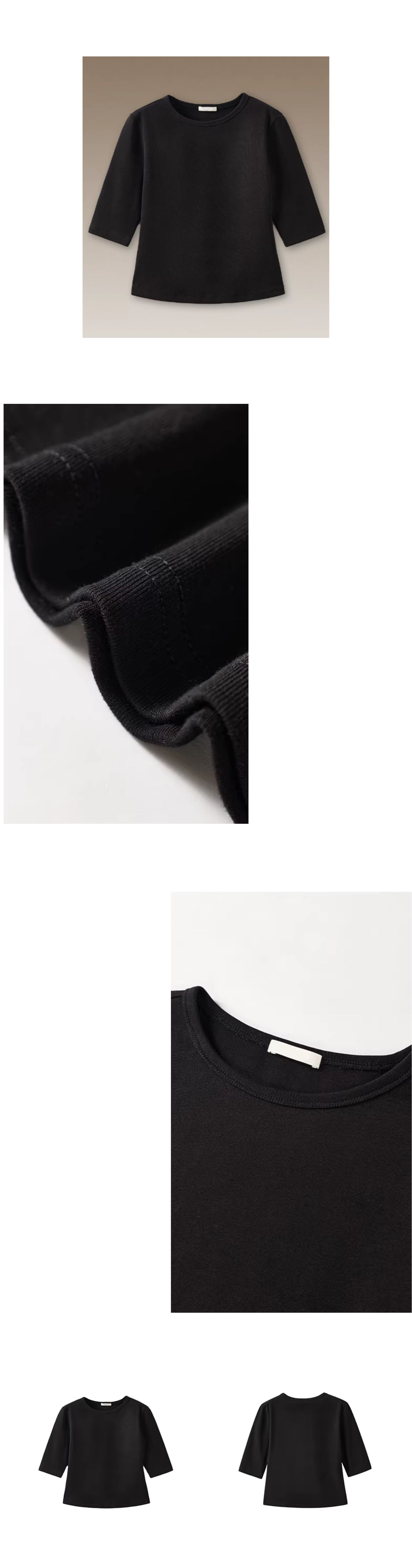 簡約實用主義雙面織布棉混紡彈性合身顯瘦中袖圓領T恤,簡約實用主義雙面織布棉混紡彈性合身顯瘦中袖圓領T恤,HBFS1024,簡約實用主義雙面織布棉混紡彈性合身顯瘦中袖圓領T恤,布料舒服,修身版型