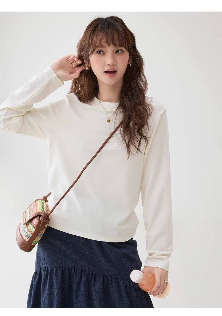 純色圓領微蝙蝠袖T恤女26春季新款寬鬆百搭上衣,純色圓領微蝙蝠袖T恤女26春季新款寬鬆百搭上衣,HBFS1041,純色圓領微蝙蝠袖T恤女26春季新款寬鬆百搭上衣,必備單品,舒適面料