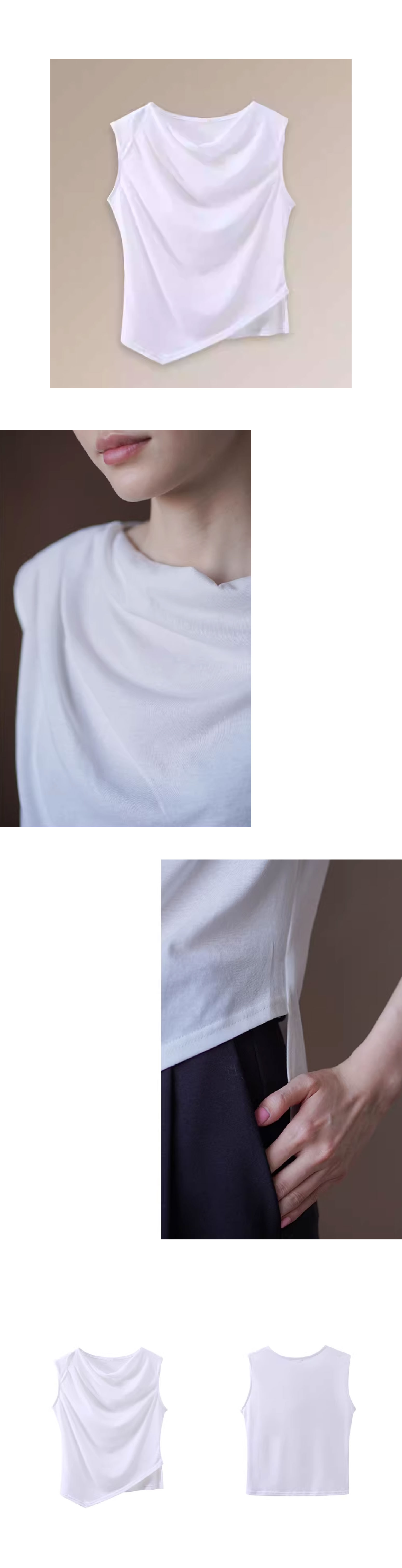 法式浪漫蕩領設計透氣薄款簡約氣質通勤無袖顯瘦上衣女,法式浪漫蕩領設計透氣薄款簡約氣質通勤無袖顯瘦上衣女,HBFS1061,法式浪漫蕩領設計透氣薄款簡約氣質通勤無袖顯瘦上衣女,蕩領設計,不規則造型