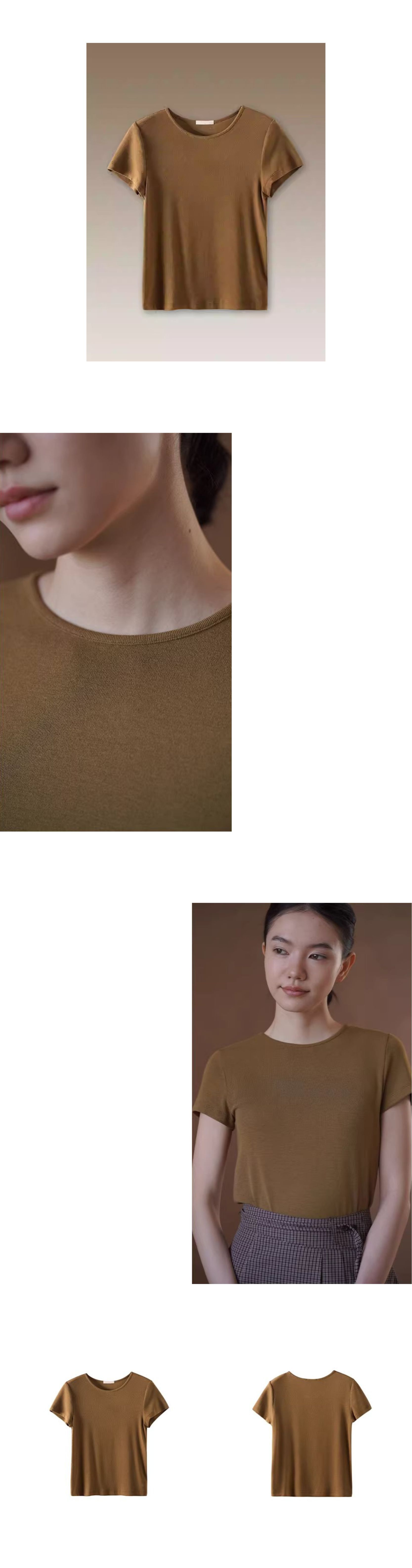 絲滑柔軟上衣彈性不束縛透氣合身顯白基礎圓領短袖T恤女,穿搭,上衣,絲滑柔軟上衣彈性不束縛透氣合身顯白基礎圓領短袖T恤女,HBFS1067,絲滑柔軟上衣彈性不束縛透氣合身顯白基礎圓領短袖T恤女
