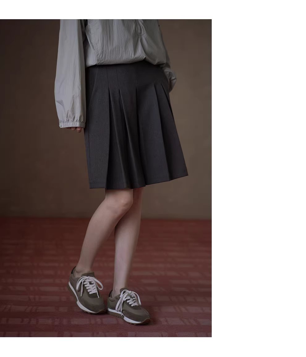 英倫學院氛圍立體百褶A字裙褲顯瘦高腰不挑人西裝短褲女,英倫學院氛圍立體百褶A字裙褲顯瘦高腰不挑人西裝短褲女,HBFS3024,英倫學院氛圍立體百褶A字裙褲顯瘦高腰不挑人西裝短褲女,日常百搭,俐落壓褶