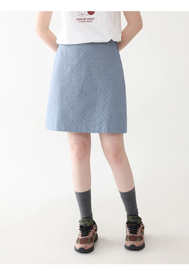 小眾藍色高腰波點a字半身裙女夏季新款顯瘦純棉短裙,小眾藍色高腰波點a字半身裙女夏季新款顯瘦純棉短裙,HBFS2024,小眾藍色高腰波點a字半身裙女夏季新款顯瘦純棉短裙,甜美波點,全棉面料