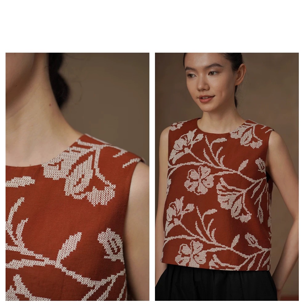 重工飽滿刺繡提花顯白圓領短版寬鬆無袖假日背心上衣女,重工飽滿刺繡提花顯白圓領短版寬鬆無袖假日背心上衣女,HBFS1329,重工飽滿刺繡提花顯白圓領短版寬鬆無袖假日背心上衣女,提花刺繡,顯白短版