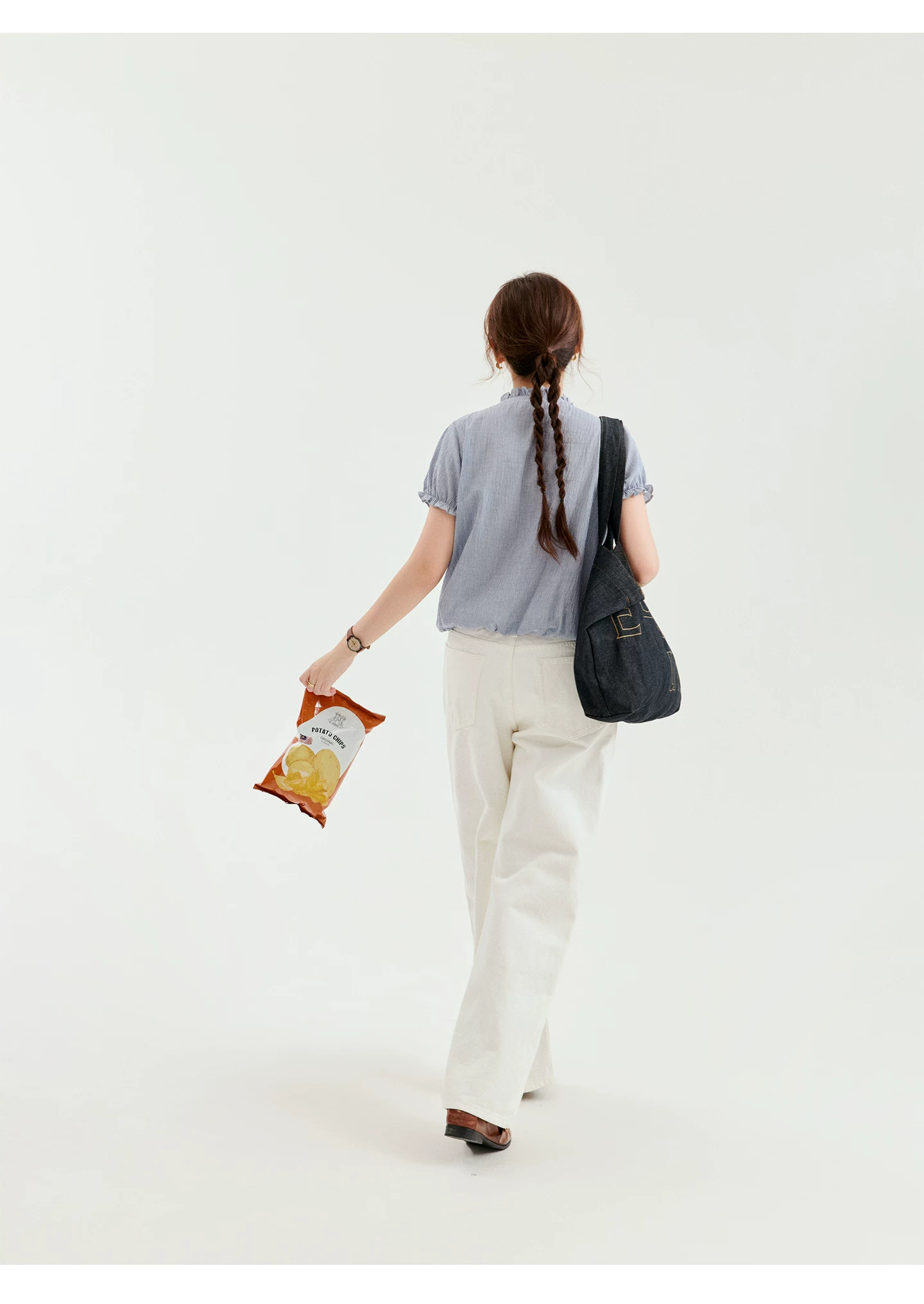 法式條紋蕾絲領純棉襯衫女夏新款寬鬆泡泡袖上衣,法式條紋蕾絲領純棉襯衫女夏新款寬鬆泡泡袖上衣,HBFS1341,法式條紋蕾絲領純棉襯衫女夏新款寬鬆泡泡袖上衣,木耳邊,全棉面料