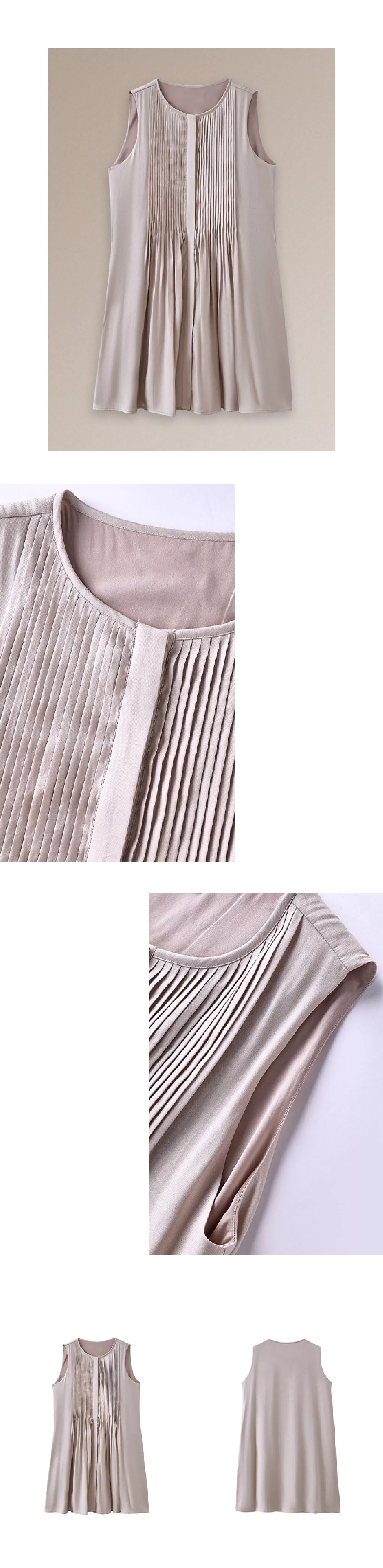 瓔珞粉紅少女重工塔克線洋裝飄逸寬鬆顯瘦小個子