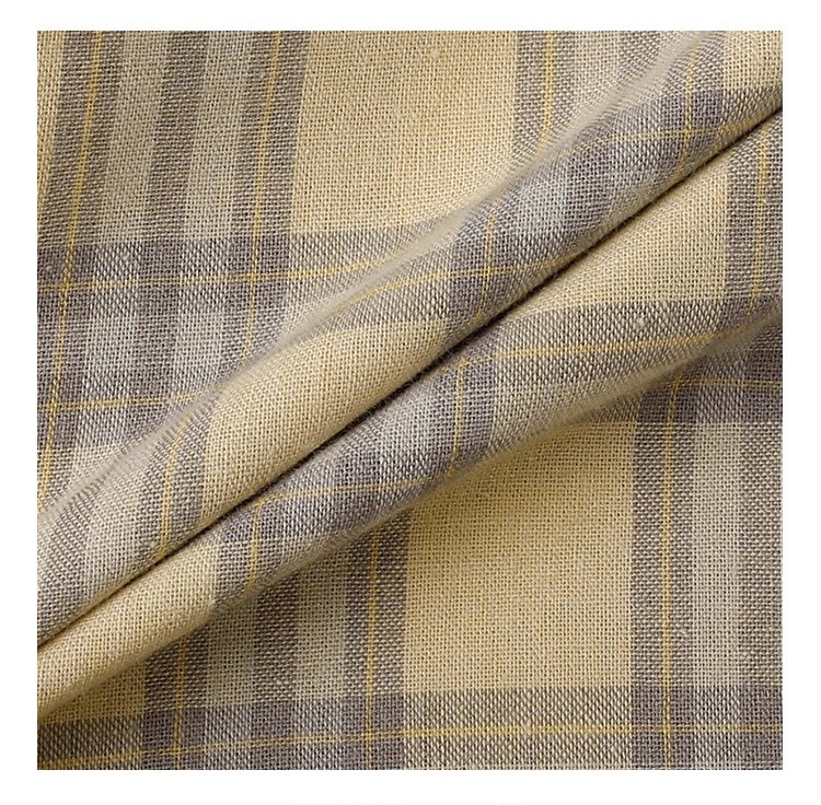 黃格單排扣抽繩下擺襯衫女秋季新款純棉長袖上衣