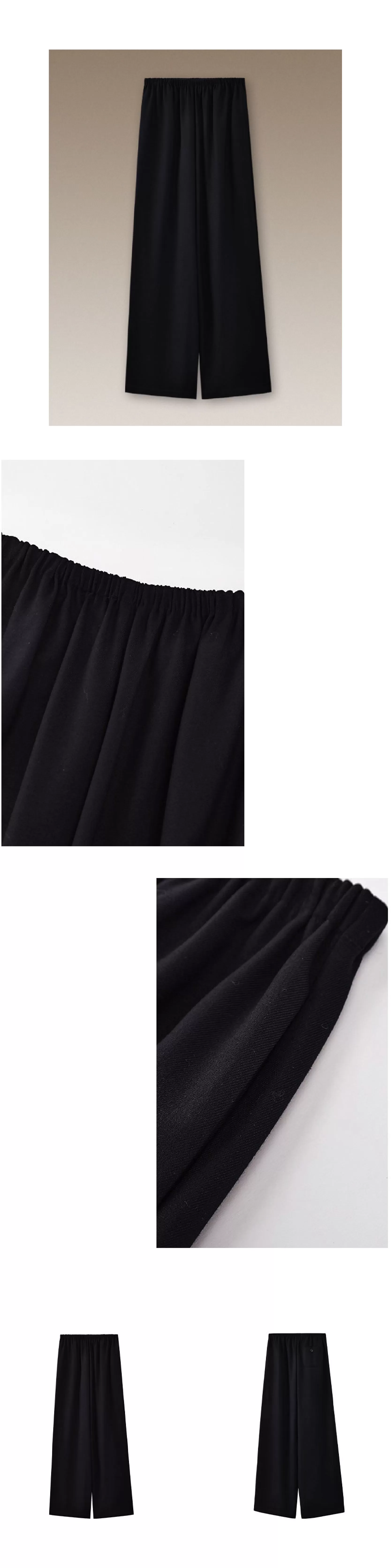 完美包容度長褲鬆緊牛筋高腰不挑人寬鬆垂爽顯瘦通勤褲