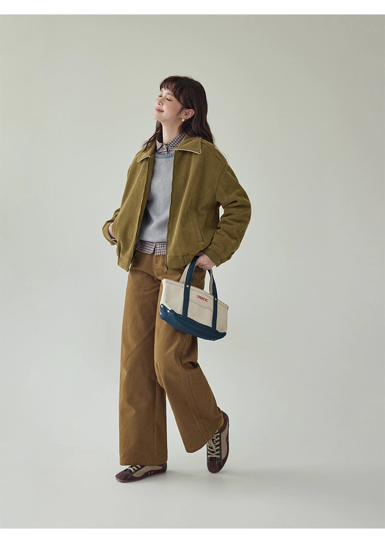 韓系雙頭拉鍊燈芯絨外套女秋季新款長袖夾克上衣,韓系雙頭拉鍊燈芯絨外套女秋季新款長袖夾克上衣,HBEW5072,韓系雙頭拉鍊燈芯絨外套女秋季新款長袖夾克上衣,復古夾克,燈芯絨