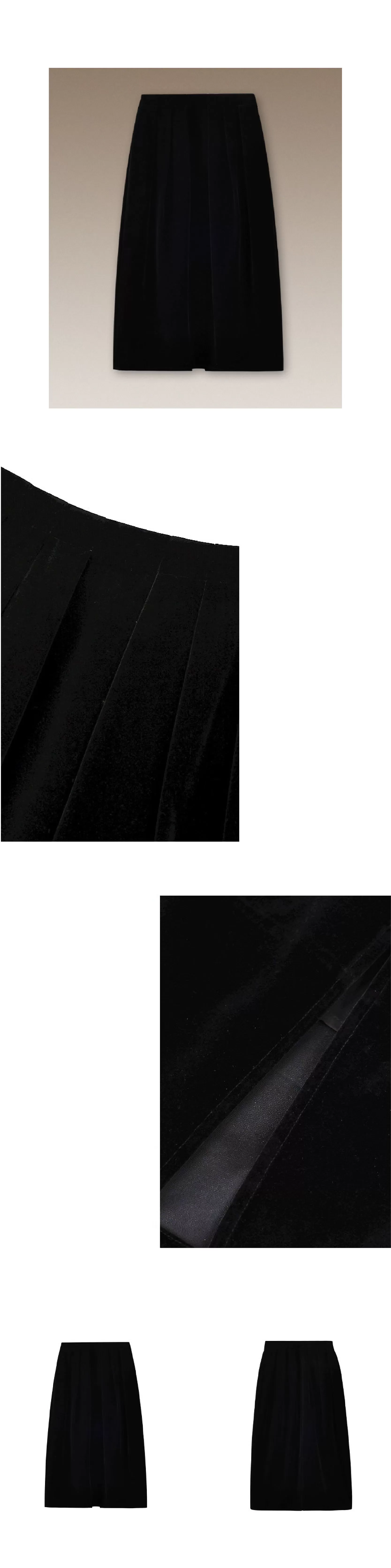 優雅絲絨古典主義立體飽滿花苞顯瘦高腰氣質通勤裙