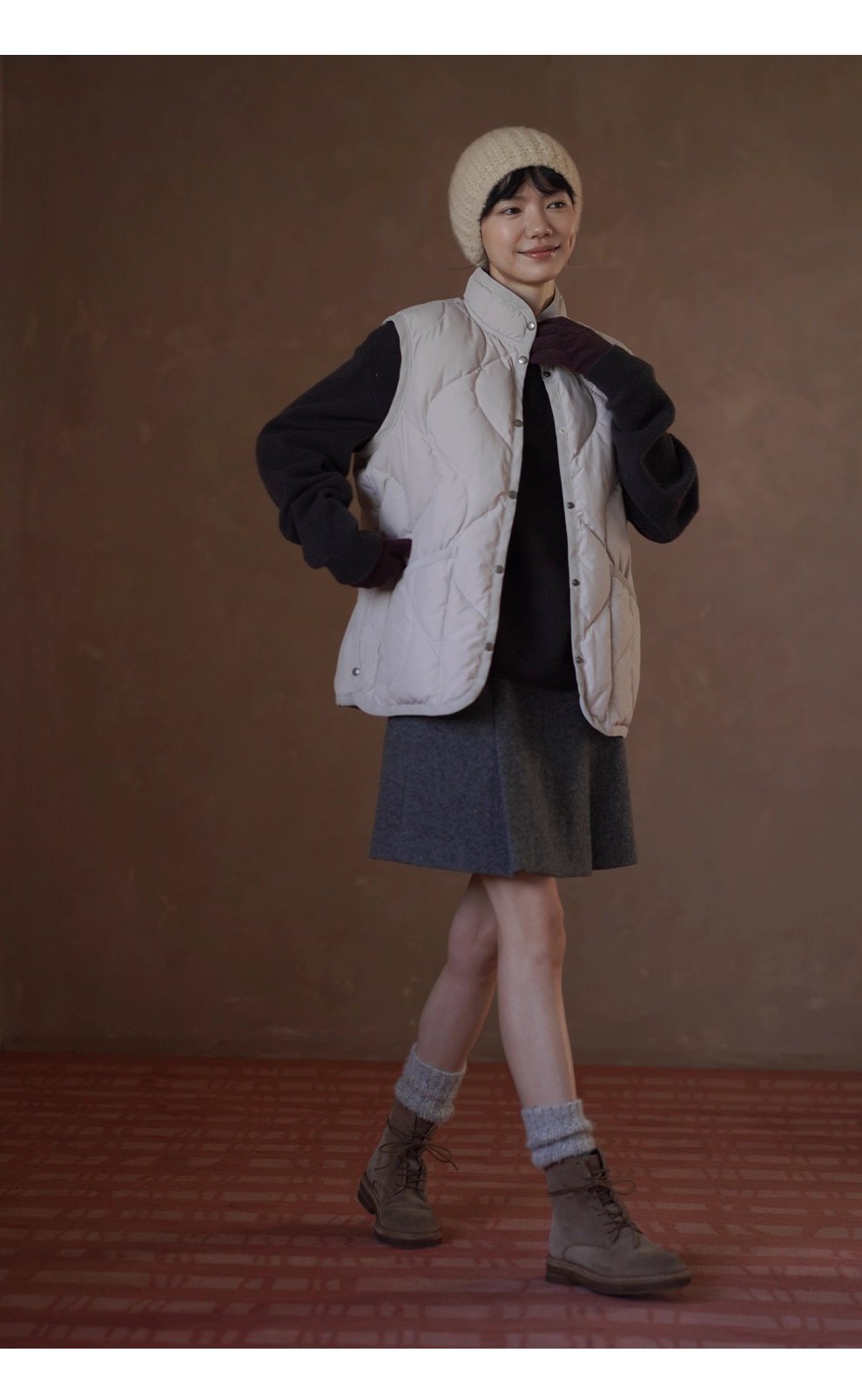 溫柔實用100羊毛窄邊收針一字領寬鬆慵懶顯瘦通勤毛衣女