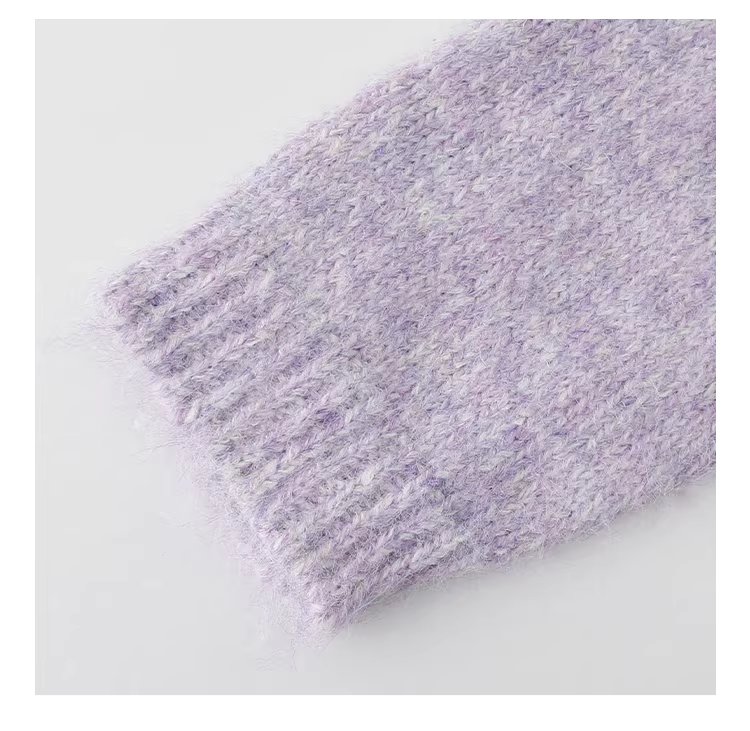 溫柔紫色小花羊毛毛衣開襟女冬新款圓領紐帶長袖上衣,溫柔紫色小花羊毛毛衣開襟女冬新款圓領紐帶長袖上衣,HBEW1157,溫柔紫色小花羊毛毛衣開襟女冬新款圓領紐帶長袖上衣,小花針織,羊毛混紡