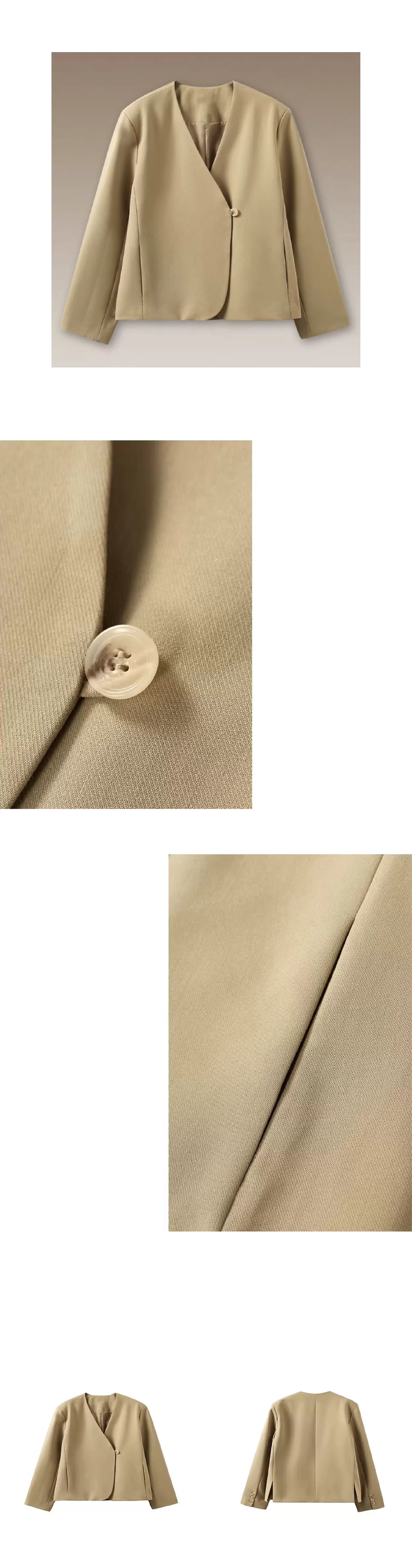 高階雅痞配色西裝ju顯白廓形寬鬆顯瘦不挑人通勤外套女,高階雅痞配色西裝ju顯白廓形寬鬆顯瘦不挑人通勤外套女,HBFS5002,高階雅痞配色西裝ju顯白廓形寬鬆顯瘦不挑人通勤外套女,一粒扣設計,抗皺面料