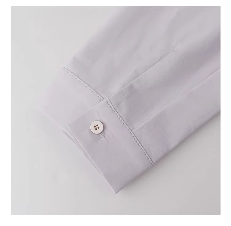 弧形擺娃娃領紫色襯衫女26春季新款減齡長袖上衣,弧形擺娃娃領紫色襯衫女26春季新款減齡長袖上衣,HBFS1046,弧形擺娃娃領紫色襯衫女26春季新款減齡長袖上衣,娃娃領,天絲混棉