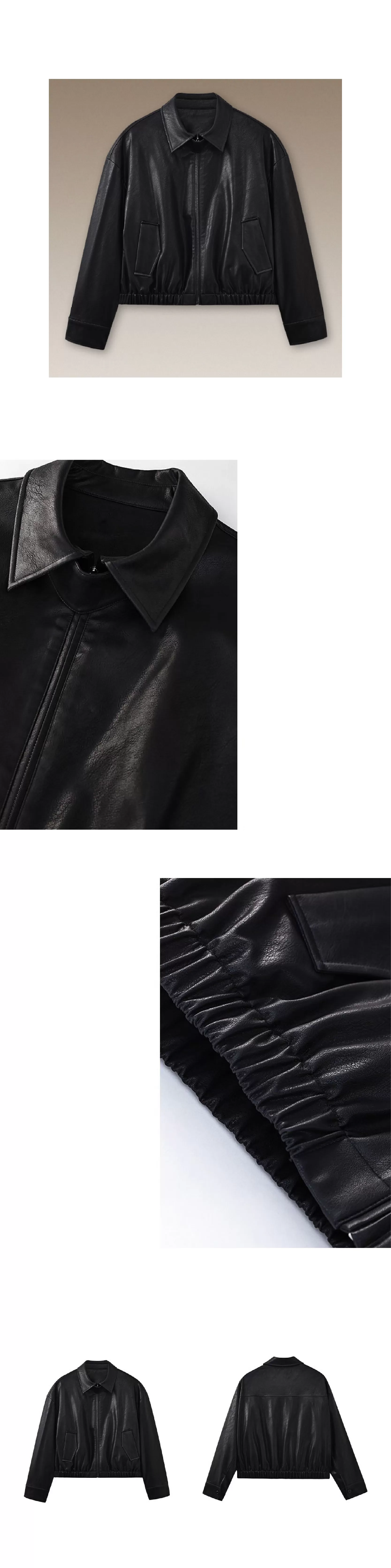 風度溫度並存寬鬆輪廓復古環保夾棉加厚保暖皮衣外套女