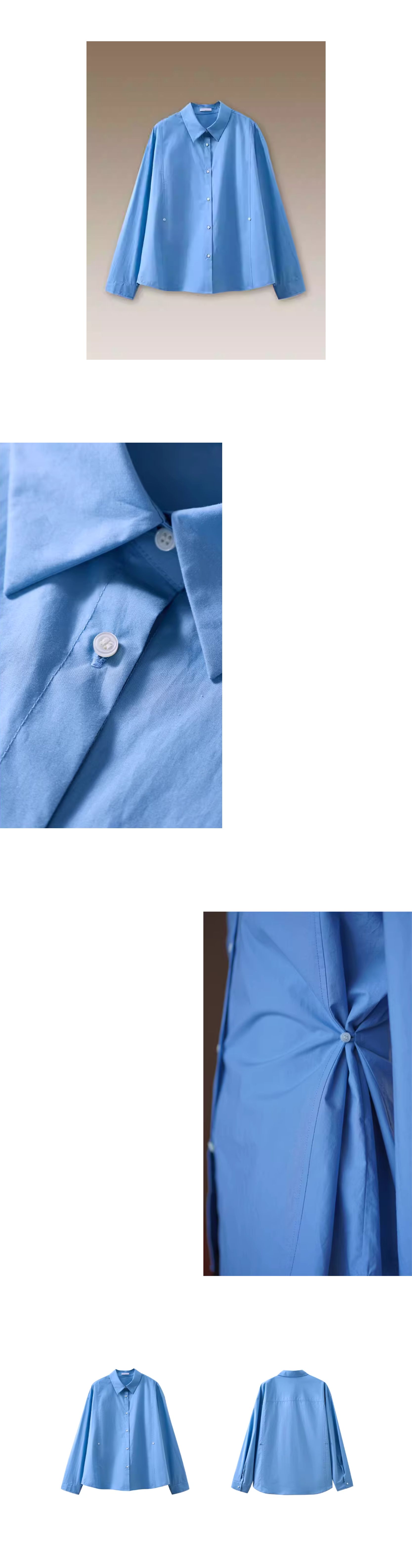 多元通勤挺括垂順萊賽爾棉混紡可調節紐扣收腰長袖襯衫,多元通勤挺括垂順萊賽爾棉混紡可調節紐扣收腰長袖襯衫,HBFS1076,多元通勤挺括垂順萊賽爾棉混紡可調節紐扣收腰長袖襯衫,材質舒適,鈕扣收腰