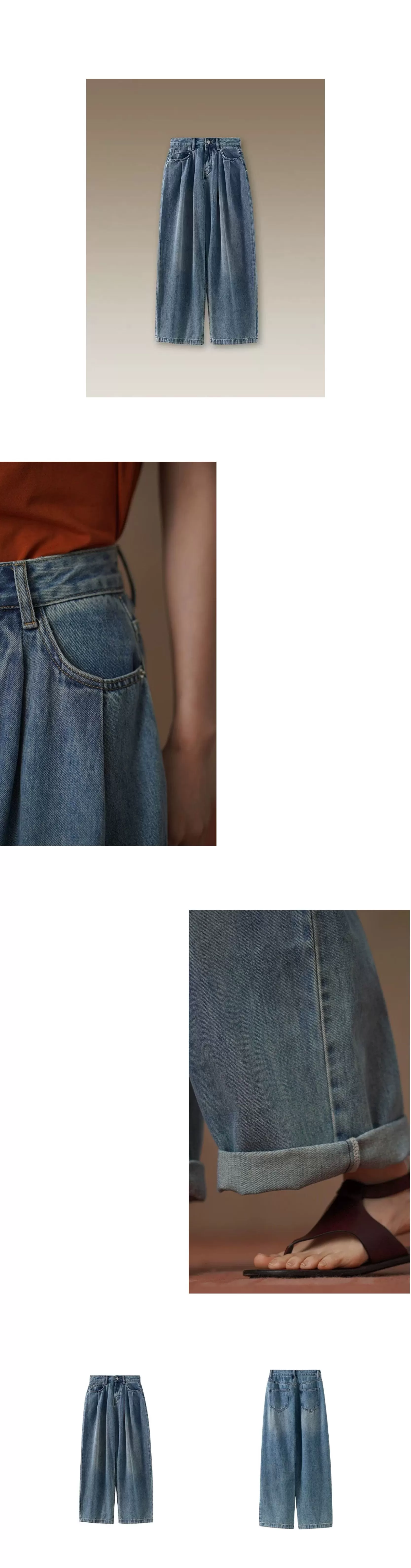 美式復古回潮柔軟水洗寬鬆立體顯瘦剪裁慵懶高腰牛仔褲,美式復古回潮柔軟水洗寬鬆立體顯瘦剪裁慵懶高腰牛仔褲,HBFS3029,美式復古回潮柔軟水洗寬鬆立體顯瘦剪裁慵懶高腰牛仔褲,硬挺適中,闊腿慵懶