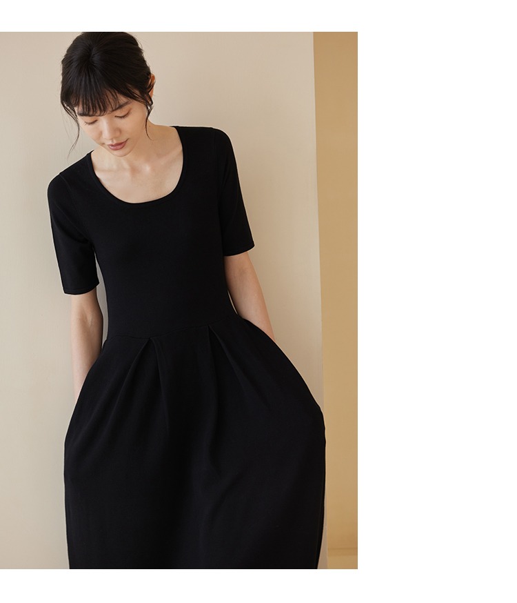 優雅氣質赫本風小黑裙收腰顯瘦高彈冰絲不悶熱連身裙洋裝,優雅氣質赫本風小黑裙收腰顯瘦高彈冰絲不悶熱連身裙洋裝,HBDS7028,優雅氣質赫本風小黑裙收腰顯瘦高彈冰絲不悶熱連身裙洋裝,優雅赫本風,高彈冰絲