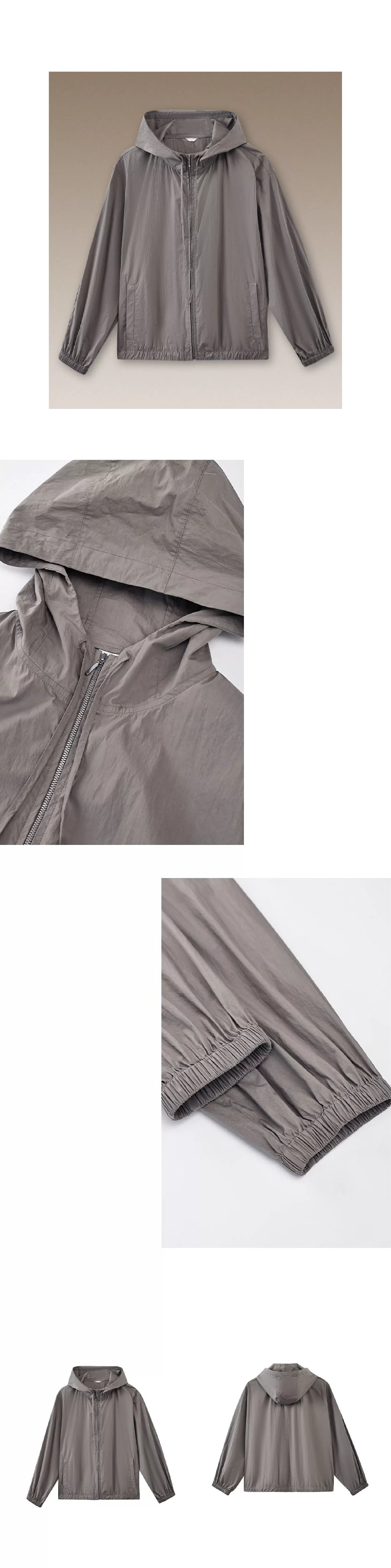 健行溯溪無負擔輕戶外透氣寬鬆H版型顯瘦連帽沖風衣外套